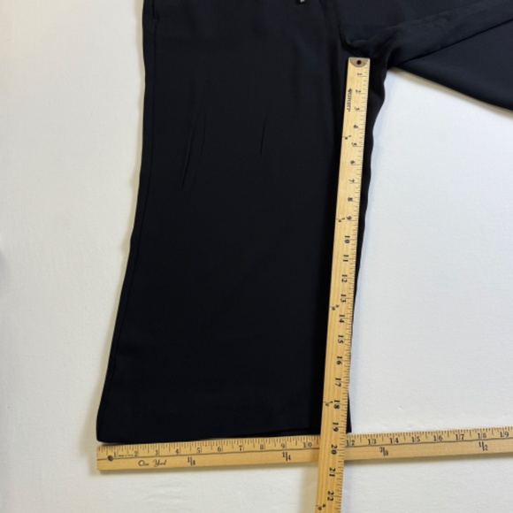 Chico's Black Label Wide Leg High Rise Pull-On Cropped Pants - Picture 3 of 6